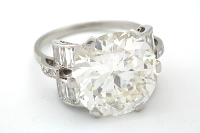 A fine diamond solitaire diamond ring, approx 8.35ct. - Plymouth ...